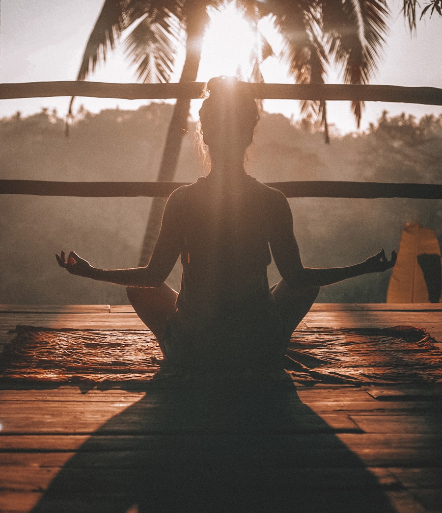 Woman practising yoga for hormonal balance and stress reduction